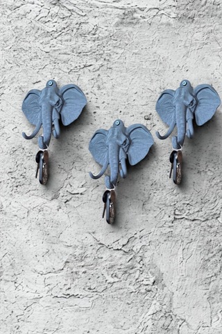 Oxyteez Fil Figürlü Bereket Biblosu Çok Renkli Renk Reçine Tasarım Ev Ve Ofis Dekorasyonu