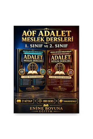 Kodlarla Aöf Adalet Meslek Dersleri 1. Ve 2. Sınıf