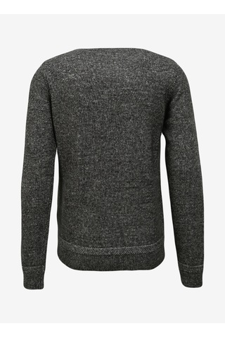 Fred Mello Bisiklet Yaka Slim Fit Siyah Erkek Kazak Fm23w37mg