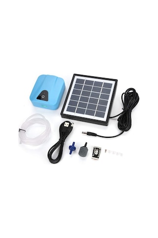 Sones Ap003 Ac/dc Çift Amaçlı Akvaryum Oksijen Pompası Açık Hava Güneş Enerjili Oksijen Pompası Balık Tutma İçin Yeşil