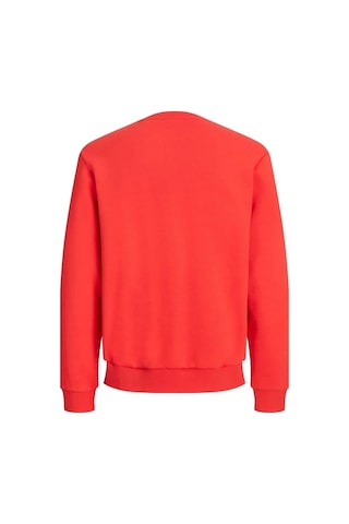 Jack & Jones 12290659 Jorlogo Sweat Fıery Red Erkek Sweatshirt Kırmızı