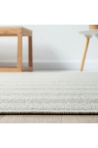 Krem Beyaz Kılçık Desenli Modern Halı - L665krbo Krem - Beyaz