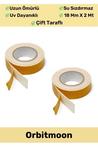 Premium Ürün Kolay Uygulanır Uzun Ömürlü Ekstra Güçlü Yapışkan İz Bırakmaz Çift Taraflı Köpük Bant