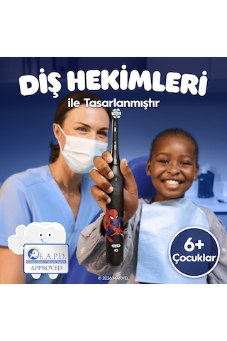 Oral-b İo Çocuk 6+ Marvel Spider Şarjlı Diş Fırçası Yedek Başlığı 4 Adet