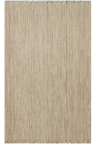 Doha Dh 01 Beıge Jüt Ve Polyester İle Üretilen Çift Taraflı Modern Kilim