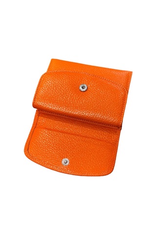 Monte Lui Mntc12 Deri Cüzdan Kartlık Turuncu Turuncu