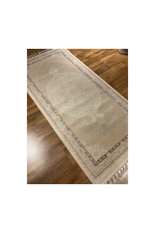 Delüks 7028 100x200 Vizon Halı Krem