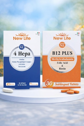 New Life 4 Hepa 30 Softgel Kapsül + B12 Plus Methylcobalamin 30 Tablet