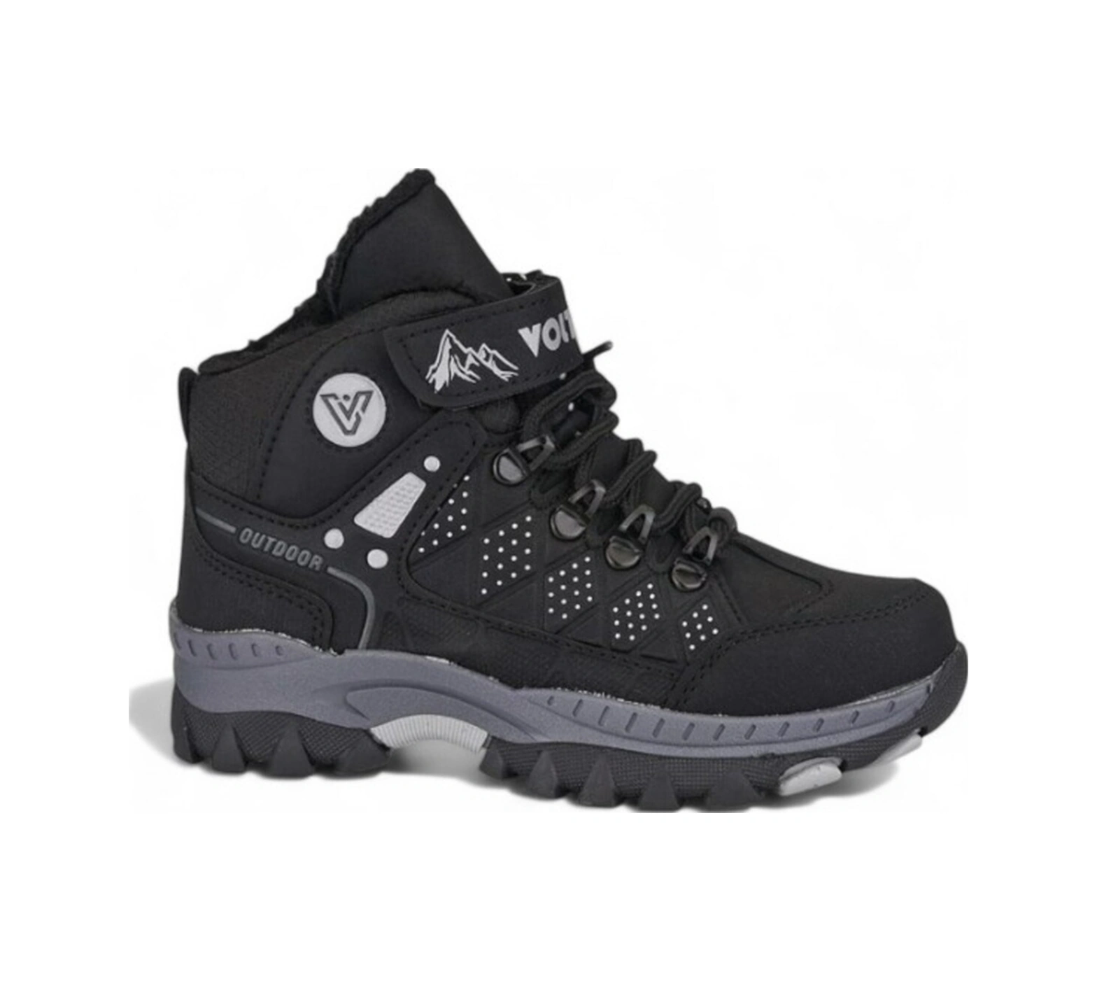 Unisex Çocuk Füme 0rtopedik Bot Siyah