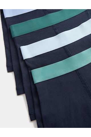 Marks & Spencer 5'li Pamuklu Trunks T71001313v Siyah
