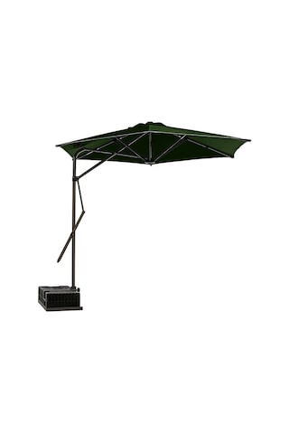 Sahra 250/6 Yandan Gövdeli Bahçe Şemsiyesi - Koyu Yeşil Koyu Yeşil