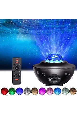 Led Hoparlörlü Lazer Projeksiyon Gece Lambası Diğer