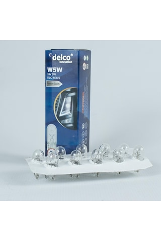 Delco U.s.a W5w T10 Dipsiz Ampul 24 Volt 10 Adet