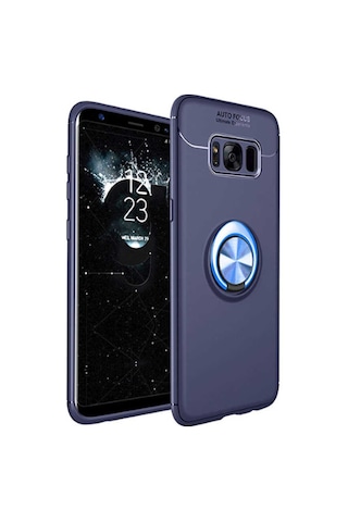 Samsung Uyumlu Galaxy S8 Plus Kılıf Yüzüklü Magnetli Ravel Case