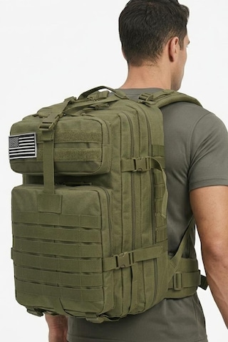 Single Sword 50l Taktik Sırt Çantası Su Geçirmez Askeri Outdoor Kamp Dağcı Çanta Haki