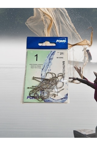 Pohu M-9946 1 Numara 21'li Paket Olta Iğnesi Pohu M-9946 1 Numara 21'li Paket Olta Iğnesi