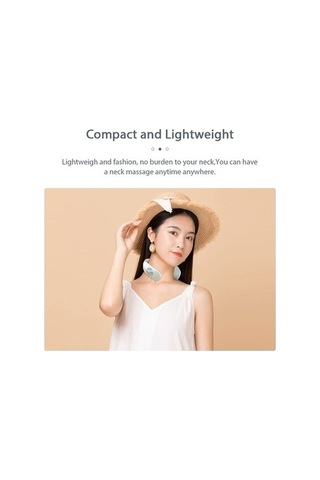 Tysm İki Başlı Servikal Masaj Aleti, Nabız + 12 Mod, Beyaz, 2 Adet Ped, Paslanmaz Çelik, 15 Dakika Süre, 15 Yoğunluk Beyaz