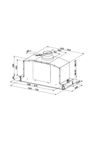 Franke 1100456218 In-Lıght Ev8+ Wh Matt A70 Aspiratör