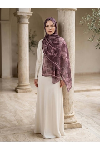 Camellia Scarfs Frosted Bloom Müslin Şal Koyu Pembe - Canlı Ve Doğal Stil