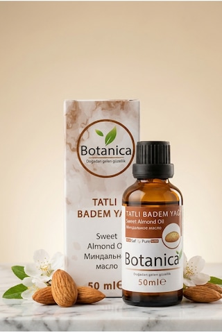 Botanica %100 Saf Tatlı Badem Yağı Soğuk Sıkım Göz Çevresi Nemlendirici Kırışıklık Bakımı Besleyici 50 Ml 50 ML Botanica %100 Saf Tatlı Badem Yağı Soğuk Sıkım Göz Çevresi Nemlendirici Kırışıklık Bakımı Besleyici 50 Ml 50 ML
