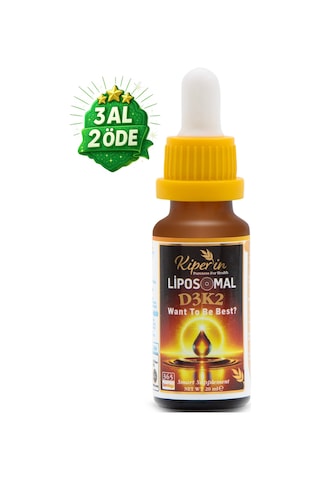 Kiperin Lipozomal D3 K2 Vitaminleri Mk4 Ve Mk7 & Çok Yüksek Biyoaktif 365 Günlük Akıllı Gıda Takviyesi
