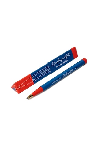 Leuchtturm 1917 X Bauhaus Edition Drehgriffel Blue / Red Ballpoint Pen Tükenmez Kalem 366203 Çok Renkli