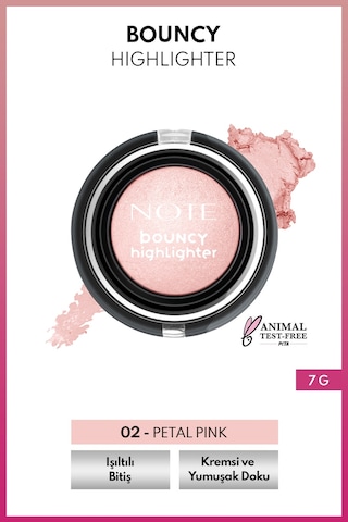 Bouncy Highlighter Yumuşak Kremsi Aydınlatıcı - 02 Petal Pink