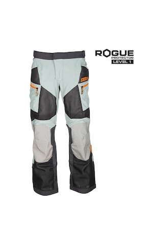 Klim Baja Korumalı Motosiklet Pantolonu Kısa Bacak Gri Siyah Oranj Gri / Siyah / Oranj