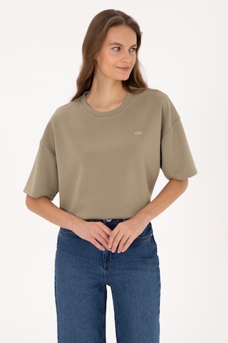 U.s. Polo Assn. Kadın Açık Haki Tişört 50309440-vr183 Acık Hakı