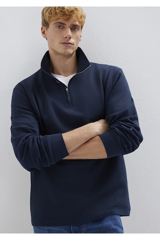 Mavi - Yarı Fermuarlı Lacivert Sweatshirt 0s10537-86623 Lacivert