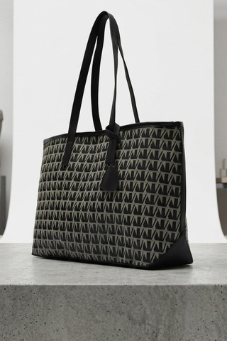 Madmext Michelle Siyah Monogram Omuz Çantası Mg2838