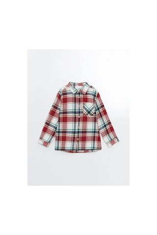 LC Waikiki Lcw Kids Ekoseli Uzun Kollu Ekose Desenli Erkek Çocuk Gömlek Red Checked
