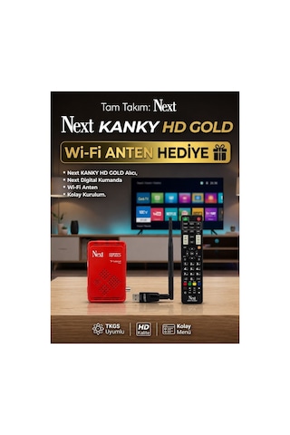 Next Kanky Full Hd Uydu Alıcısı Wi-fi Dahil Çanaklı-çanaksız Kullanım İmkanı İle 2026 Model Android