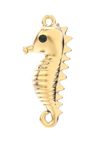 Chocli 18 Ayar Altın Kaplama Denizatı Kolye