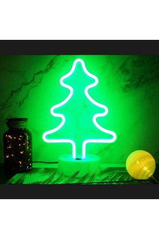 Noel Ağacı Neon Işıkları Led Neon Işıkları Noel Dekorasyonu Usb/pil İle Çalışan Noel Ağacı Aydınlatması Masa Noel Ağacı İçin Noel Süslemeleri