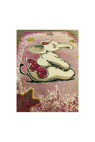 Hello Kids Kd27a Pembe-kahve-krem Halı