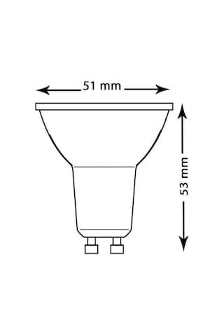Osram Par16 4.5-5W 50W Tasarruflu Starter Ayak Çanak Ampul 4000K 3 Adet