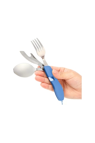 Orcamp Çatal&kaşık&bıçak Kamp Seti Mavi Out-1350 Mavi