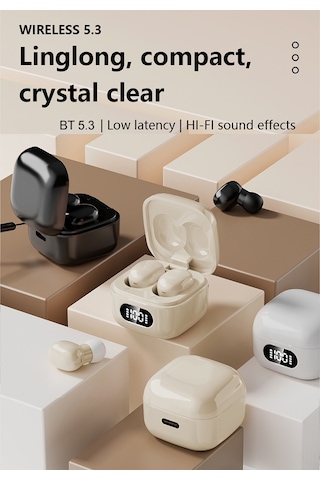 Singree Kablosuz Görünmez Kulaklık - Bt 5.3, 8 Saat Çalışma, Gürültü Önleme, Uyku Ve İş İçin Hafif Tasarım