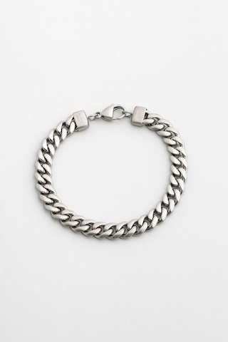 Klasik Stil Erkek Çelik Bileklik Gri