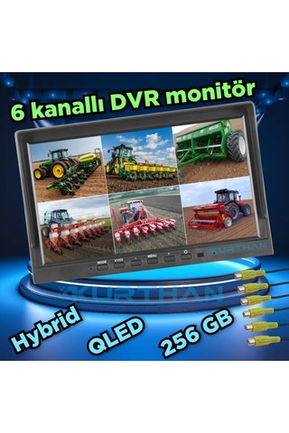Qled Hybrid Dvr 6 Kanallı Monitör-kamerasız 256 Gb 12 24 Volt