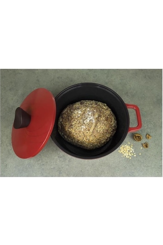 PRİMANOVA BORDAIN ALÜMİNYUM TENCERE 24CM KIRMIZI