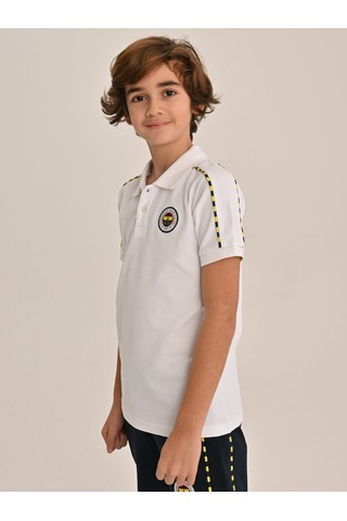 Fenerbahçe Beyaz Tribün Basic Çocuk Polo Tshirt