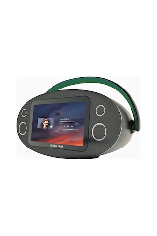 Green Lion Sao Paulo Android 13 Ekranlı 80w Taşınabilir Hoparlör Taşınabilir Hoparlörler Siyah