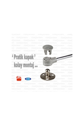 Std Piston Dolap Kapak Amortisörü Gazlı Kapak Pistonu 100n