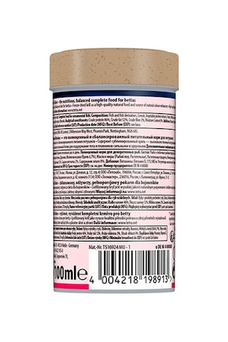 Tetra Betta Menu Balık Yemi 100 Ml 38 Gr 144-10047.01
