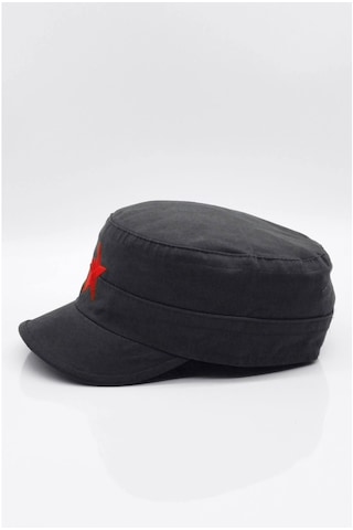 Külah Erkek Castro Şapka Yıldızlı Fidel Castro Kep-Siyah-Standart-Siyah
