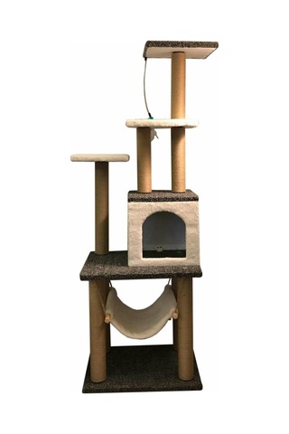 Pethomealpi Hamaklı Kedi Tırmalama Evi 140 CM