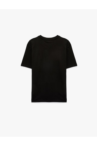 Koton Regular Fit Bisiklet Yaka Pamuklu Basic Kısa Kollu Tişört Siyah 6sam10011mk