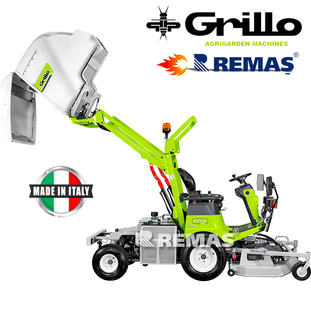 Grillo Fd900 Oturaklı 25 Hp Dize 4 X4 L Çim Biçme Makinesi Çim Traktörü
